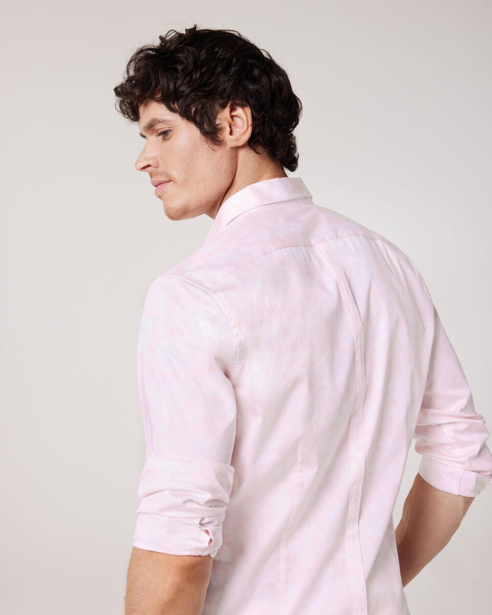 Long Sleeve Floral Print Business Shirt 